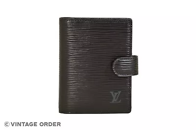 Louis Vuitton Black Epi Agenda Mini Diary Cover Organizer R20072 - YI00399 • $117