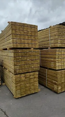 3.6m Lengths - 4 X 2  Timber - C16 Tanalised Premium Timber 100 X 47mm • £10.42