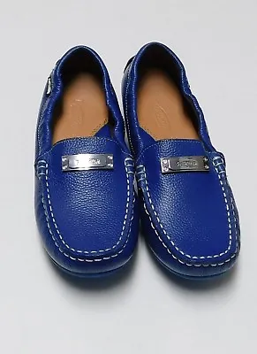 Venettini Girls Kids Size Euro 35 US 3.5 Blue Flat Shoes • $49.99