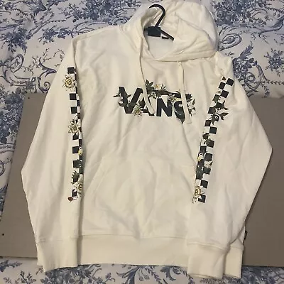 Vans Womens WYLD Tangle Florally BFF Hoodie / Off White / RRP £70 • £10