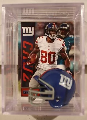 Victor Cruz New York Giants Mini Helmet Card Shadowbox Collectible WR Salsa Auto • $14.99