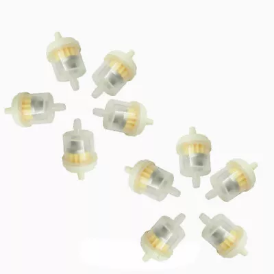 Universal Fuel Filter 10 Pack 1/4  Gas Inline For Kawasaki Kohler Briggs • $10.49