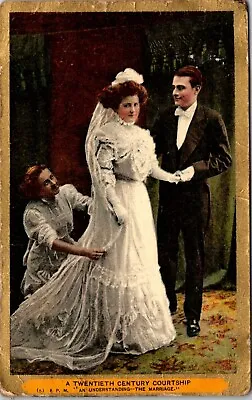 Courtship - An Understanding - The Marriage Posted 1910 Antique Vintage Postcard • $7.89