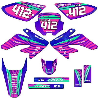 2004-2010 CRF 100 TIGRE Pink Senge Graphics Kit Compatible With Honda • $99.99