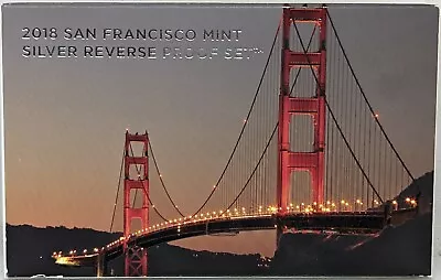 2018 S US Mint Silver Reverse Proof Set - 10 Coins W/ Box & COA • £106.01