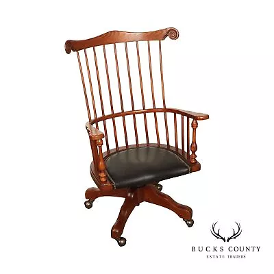 Frederick Duckloe Comb Back Windsor Office Desk Chair • $1295