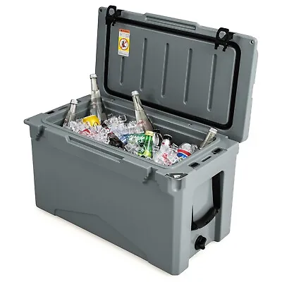 47L Rotomolded Cooler Insulated Portable Ice Chest With Integrated Cup Holders • £109.95