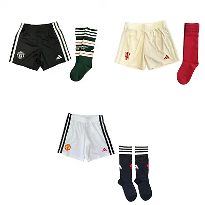 Manchester United Football Set Kid's Adidas Shorts & Socks Kit - New • £14.99