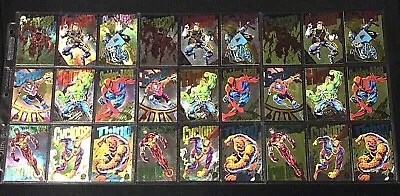 1994 Marvel Universe Rainbow Gold Silver Powerblast Insert Comic Card You Choose • $3.50