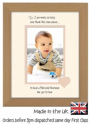 Nan And Grandad Photo Frame Portrait Nan & Grandad I Thank The Stars 1060F • £15.99