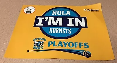 Vintage 2011 Nw Orleans Hornets Now Pelicans Los Angeles Lakers Playoff Poster • $30