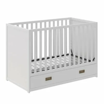 Little Seeds Haven 3-in-1 Convertible Storage Crib In Nursery In White • $439.99