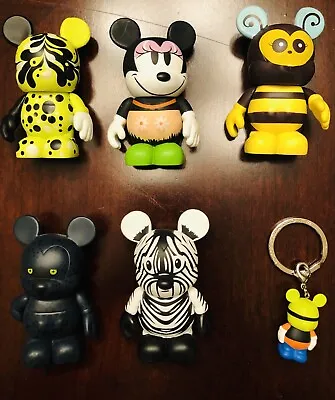 Cutest Disney Vinylmation - Lot Of 5 Mixed Figurines And 1Mini Figure Key Chain • $40