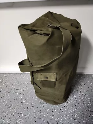 Vintage Rare USMC Duffel Bag 1964 Issue Military Green Made In USA W/ONE Strap.. • $20