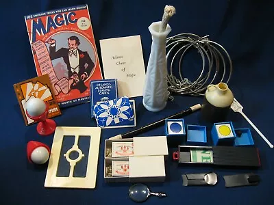 £58.86 • Buy Vintage Magic 28 Pc Set Linking Rings, 3 Instruction Booklets, Etc. Vgd!