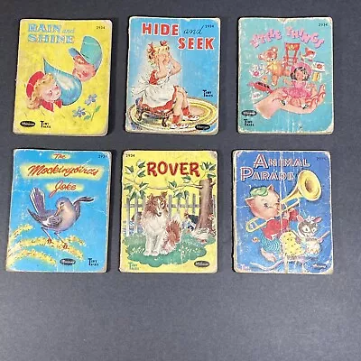 Vintage  1940's 50's 60’s Lot Of 6 TINY TALES Miniature Books Whitman • $12.99