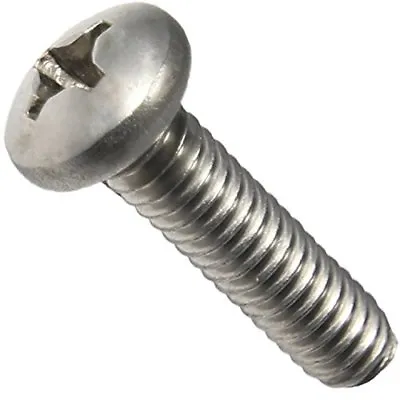 8-32 X 1/4  Pan Head Machine Screws Phillips Drive Stainless Steel Qty 100 • $11.65