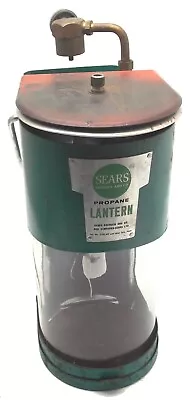 Vintage Simpsons-Sears Propane Single Mantle Green Lantern No 7112 USA Used • $74.99