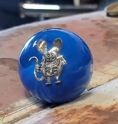 MOONEYES Pearl Blue RAT FINK Shift KNOB Hot Rod Custom GASSER Drag Racing NHRA • $69.99