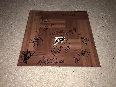 2018-2019 Vcu Virginia Commonwealth Rams Team Signed Logo 12x12 Floor Tile Coa • $94.99