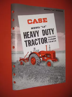 Case Model LA Heavy Duty Tractor Brochure NOS  • $32