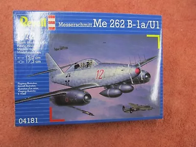 Revell 1:72 Messerschmitt Me 262 B-1a/U1 First Combat Jet 04181 New Open Box • $9.99