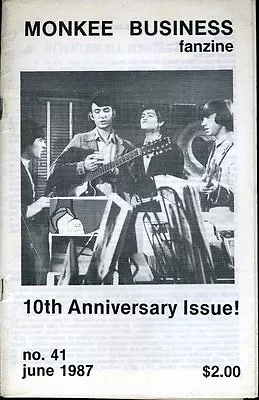 The Monkees Monkee Business Fanzine June 1987 # 41 • $7.50