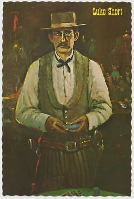 Gunfighter Luke Short Painting By Lea McCarty Vintage Postcard Unposted • $4.05