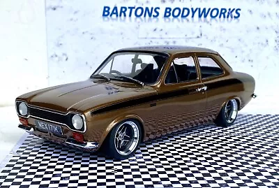 1:18 Ford Escort MK1 MeXico Tawny Metallic Completely Unique Modified Mk2 Rs2000 • £395