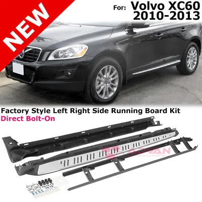 Volvo XC60 10-13 Aluminum Running Board Side Step Bars Left Right Direct Bolt On • $199