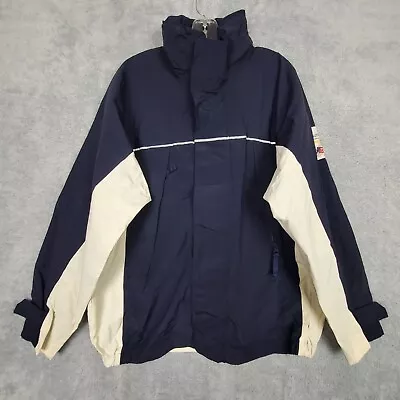 Vtg Nautica Stars And Stripes Jacket Sz Large Blue Americas Cup Y2K Yachting • $128.19