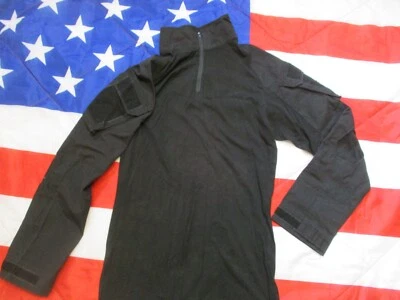 BLACK Ubacs Ubac COMBAT SHIRT Crye Style Sas SF Seal Team Devgru • £18.50