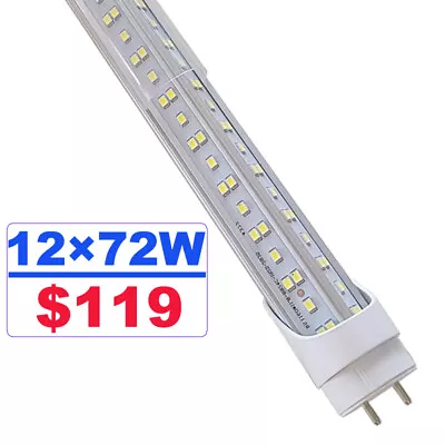 48inch T8 4FT LED Shop Light 72W G13 4 Foot Led Tube Light 2-Pin Dual Power Lamp • $119.75