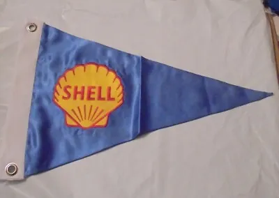 Shell Oil Company Boat Ship Tanker Tug Pennant Flag Burgee Logo Brand Ocean Sea • $49.99