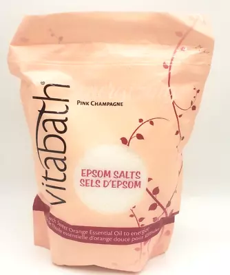 Vitabath Epsom Salts Pink Champagne Epsom Salts 48 Ounce • £11.68