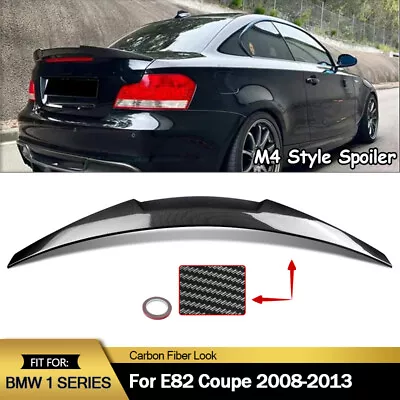 $89.99 • Buy Rear Spoiler Carbon Look M4 Style For BMW 1-Series E82 125i 128i 135i 2008-2013