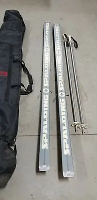 Spalding 440 Skis / Salomon 326 Bindings With Poles And Bag • $56.25