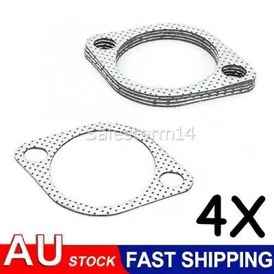 NEW 4X 3  76MM EXHAUST GASKET - 107MM BOLT SPACING 3 INCH FLANGE 4 Pieces AU • $11.95