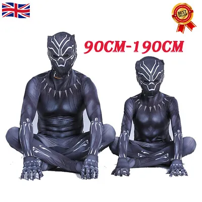 £13.99 • Buy Black Panther Superhero Youth Kid Cosplay Party Dress Costume Fancy GIFT Outfits