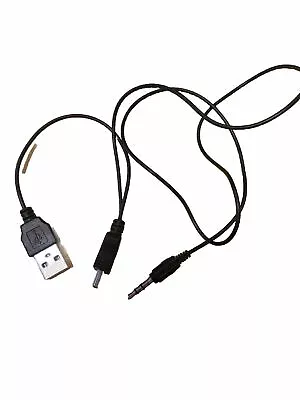 USB Charging Cord To Mini USB Male And 3.5mm Jack Plug Audio Bluetooth Cable • £3.45