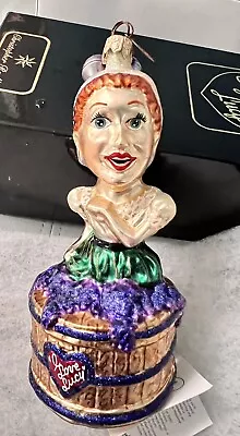 Radko “Grape Stomping Lucy” Ornament I Love Lucy | Original Tag And Box Included • $100