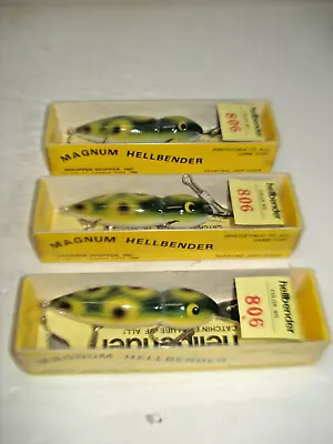 Lot Of 3 Old Stock Nitb Floating Deep Diver Mag. Hellbender Musky - Pike Lures • $12.99