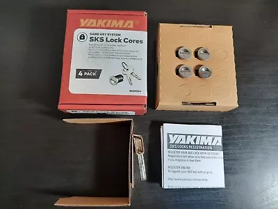 Yakima SKS Lock Cores 4 Pack A154 W/ Keys - New In Box - FREE SHIPPING • $49.50