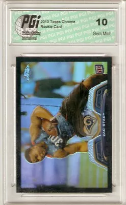 $79.95 • Buy Zac Stacy 2013 Topps Chrome Black REFRACTOR Only 299 Made Rookie Card PGI 10