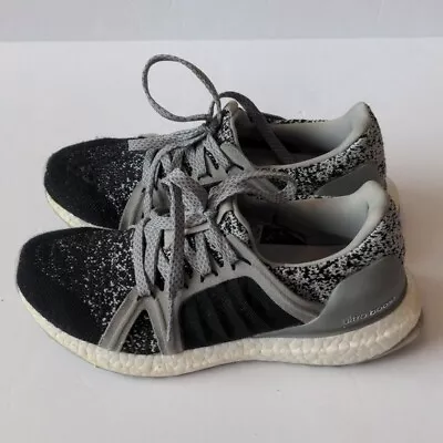 Adidas X Stella McCartney Ultra Boost Athletic Shoes Sneakers Gray Black Sz 5.5 • $36