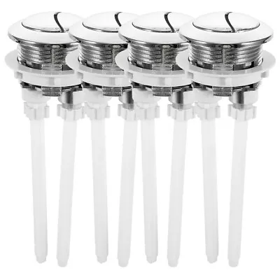  4 Pcs Toilet Tank Button Replacement Accessory Flush Accessories • £9.99