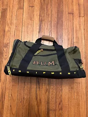 Vintage B.U.M. Equipment Travel Gym Bag Color Green • $39.99