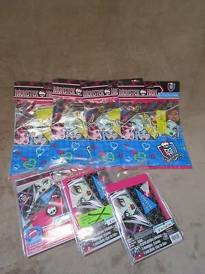 MONSTER HIGH LOT OF 7 - 32 Loot Goody Bags And 24 Birthday Party Invitations • $9.99