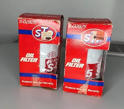 Genuine Vintage Lot Of 2 STP S-02825 Oil Filters - Brand New In Box NOS • $19.99