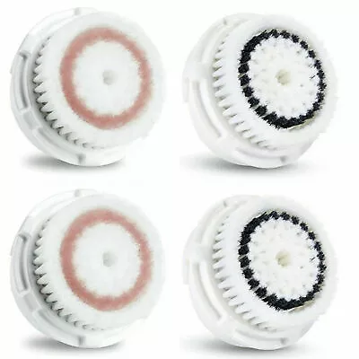 2 Radiance + 2 Sensitive Facial Brush Head Replacements Fit Clarisonic MIA 123 • $18.68